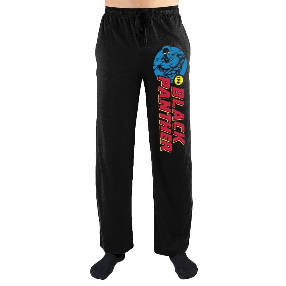 Black Panther - Black Panther Logo Black Sleep Pants-Medium - Walmart ...