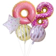 thumbnail image 1 of justharion 32 Inch Birthday Balloon Set Birthday Party Decoration Donut Number Star Balloon Set Type 10, 1 of 7