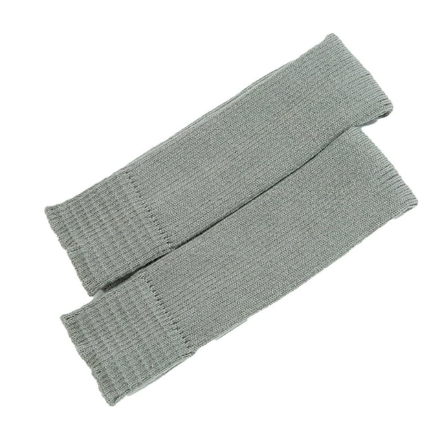 Calentadores de piernas para mujer Wosthever 1 par de calcetines de pila de apariencia exquisita Gris claro