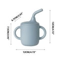 thumbnail image 2 of RFUGUG Silicone Sippy Cup, Baby Straw Cup with Spout, Toddler Training Mug, Leak-Proof & Drop-Resistant, Perfect for Kids' Feeding Set, BPA-Free, Easy to Clean, Multiple Colors Available, 2 of 5