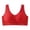 Red, variant on Antinious Women Plus Size Wireless Bras Push Up Sports Backless Breathable Everyday