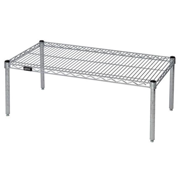 Chrome Wire Shelf Platform Racks, 24 x 60 in.