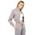 thumbnail image 3 of Crosshatch Womens Milwalk Zipped Crop Hoodie, 3 of 4