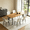 Walnut+Beige(A), variant on 63.2"-78.9" Extendable Dining Table Set for 4-8 People,7 Piece Large Kitchen Table Set with 6 Chairs for Farmhouse, Dining Room,Living Room