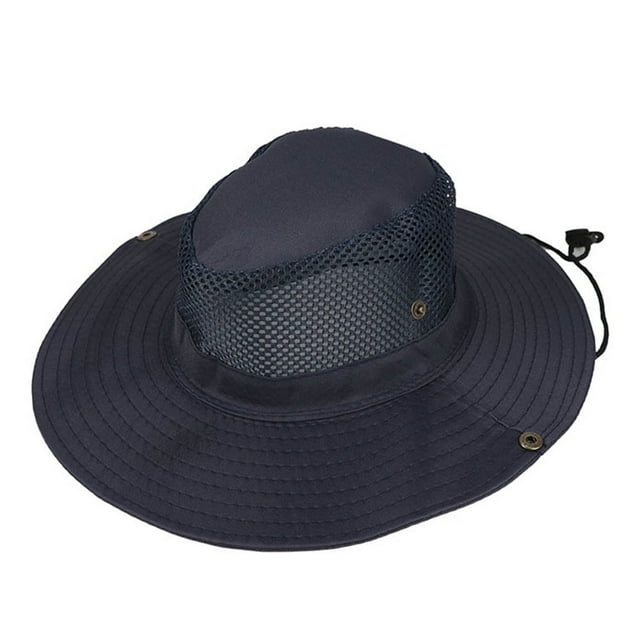 Chapeau de Soleil à Grand Bord, Bob en Maille d'Été, Protection UV pour Camping, Pêche, Safari, Randonnée, Activités de Plein Air; Chapeau de Soleil à Grand Bord, Bob en Maille d'Été, Protection UV pour Camping, Pêche