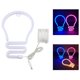 thumbnail image 4 of 25.5x16.5cm Letrero de decorativo Luz Decoración de pared Luces LED Forma de bombilla Luces de Lámpara para niños Letreros de LE Salvador Luz de muestra de globo de neón, 4 of 9