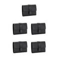 thumbnail image 3 of pitrice Leather Women Purse Rectangular Trifold for Zipper Hasp Stylish Card Holder Photo Folder Wallet Notecase Birthday Gift Black 5Set, 3 of 6