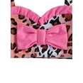 thumbnail image 4 of Kiapeise Baby Girls 2 Pcs Swimsuits Leopard Print Bikini Tops + Bottom Set, 4 of 6