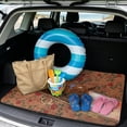 thumbnail image 2 of COEQINE Trunk Mat for SUV, Non-Slip Car Cargo Liner Protective Mat Scratch-proof Washable Dog Seat Cover Fit for SUV, Sedan, Truck, 29" x 39", Horse Rose Brown, 2 of 7