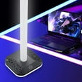 thumbnail image 2 of Soporte Para Auriculares Audífonos Soporte para de escritorio con luz RGB Soporte USB antideslizante Soporte para sobre la oreja, 2 of 9