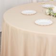 thumbnail image 3 of Efavormart 120" Seamless Premium Polyester Table Linens Round Commercial Grade Tablecloth For Wedding Banquet Restaurant - Beige, 3 of 10
