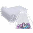 thumbnail image 6 of 100PCS Organza Bags Small Mesh Bags drawstring, Jewelry Gift Bags, Packaging Bags for Party, Festival, Bathroom Soaps, Makeup Organza Bags 4x6 inches (10x15cm), 6 of 7