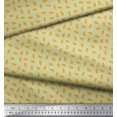 thumbnail image 2 of Soimoi Japan Crepe Satin Fabric French Horn Musical Instrument Print Fabric by The Yard 42 Inch Wide, 2 of 3