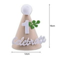 thumbnail image 6 of sunsanly Birthday Cone Hat Handmade Elastic Band Ornamental Comfortable Size 1/2/3 Years Old Photo Props Boys Girls Kids Baby Shower Party Hat Party Supplies, 6 of 8