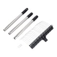 thumbnail image 2 of Zorion Long Handle Garden Rake Heavy Duty Courtyard Thatch Rake Lawn Leaf Rake for Farm 3 Sections 1.2M, 2 of 8