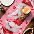 thumbnail image 3 of Valentine's Day Table Runner 120 Inches, Romantic Pink Love Letter Cute Bed Runner Dresser Scarves Tabletop for Indoor Outdoor Parties/Ceremony/Banquet, 13"x 120", 3 of 8