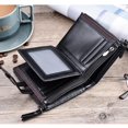 thumbnail image 4 of Cartera Mujer Cartera de material cuero Mujer compartimentos con 10 ranuras para s Cartera de Mujer Cartera de protección Cremallera BLESIY Cartera plegable unisex, 4 of 8