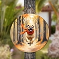 thumbnail image 4 of Welcome Fall Bullmastiff Strolling Through the Autumn Maple Forest Round Wood Sign Dog Lover Hanging Wall Home Decor - 12012, 4 of 5