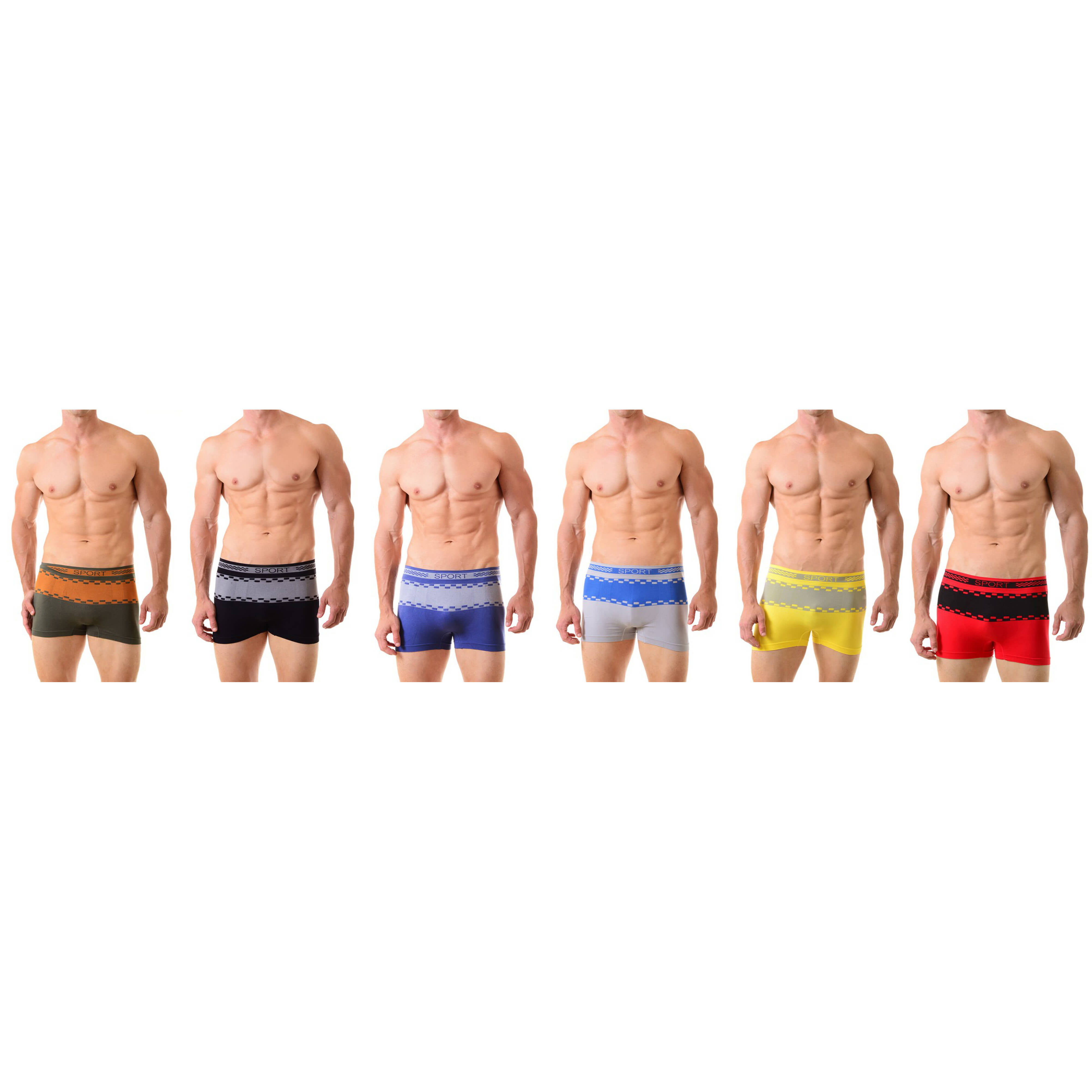 Yelete Men S Classic Nylon Seamless Boxer Briefs Underwear