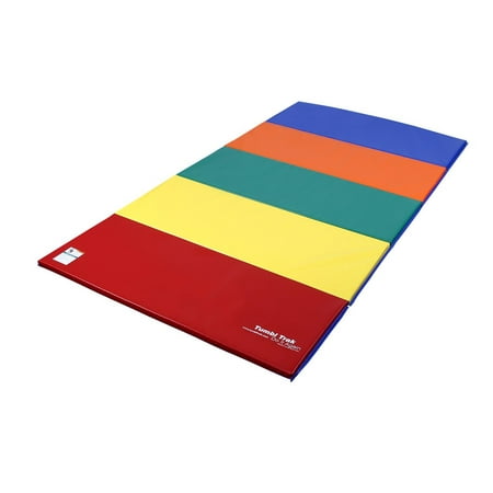 Tumbl Trak Tumbling Panel Mat Primary Rainbow 5ft x 10ft x 1-3/8in