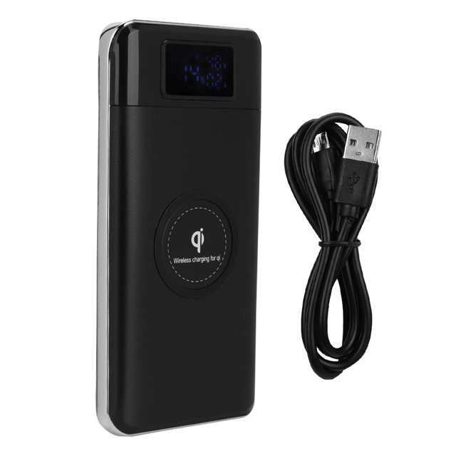 Pantalla digital verdadera carga inalámbrica 10000MA batería de alta capacidad cargador rápido banco de energía