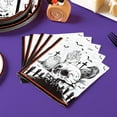 thumbnail image 4 of UniMall Halloween Plates and Napkins Set-Halloween Party Supplies, Spooky Skull Bats Spider Disposable Party Dinnerware Set for 24 Guests for Horror Themed Birthday Decorations Gothic Hallowen Decor, 4 of 14