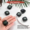 thumbnail image 6 of Uxcell 20mm Slip-On Wrist Compass [15PCS] - Hard Shell Liquid Filled Button Compass for Hiking - [Black], 6 of 6