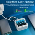 thumbnail image 6 of Kratax Rechargeable Batteries AA 4-Pack 1.5V Constand Voltage 3500mWh 1500 Cycles Rechargeable Lithium AA Batteries with Charger, 6 of 9