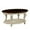 Beige, variant on 42" Wood Coffee Table for Living Room, 2-Tier Oval Coffee Table with Open Storage Shelf, Antique Table Legs with Elegant Carvings, Easy Assembly, Cherry