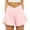 *Pink, variant on VBVC Women's Crossover Flowy Running Shorts,Lightweight Quick Dry Athletic Shorts For Women,Ladies Comfy V Waist Yoga Sports Shorts,Black,S-2XL