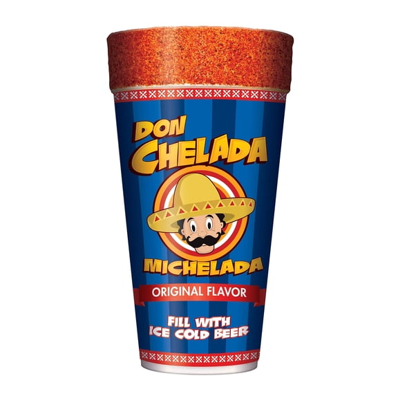 (Pack Of 24) Don Chelada Mixer Michelada Cup Original Blue 24 Oz