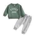 thumbnail image 4 of 100CM Vert Bébé Bambin Automne Hiver Tenues Imprimé Sweat-Shirts à Manches Longues M8 W6G6, 4 of 9
