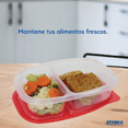 thumbnail image 2 of Set 10 Topper Reutilizables De Plástico Rectangular STYRKA 2 Divisiones Con Tapa Almacenamiento De comida Para Microondas, 2 of 5