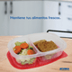 thumbnail image 2 of Set 10 Topper Reutilizables De Plástico Rectangular STYRKA 2 Divisiones Con Tapa Almacenamiento De comida Para Microondas, 2 of 5