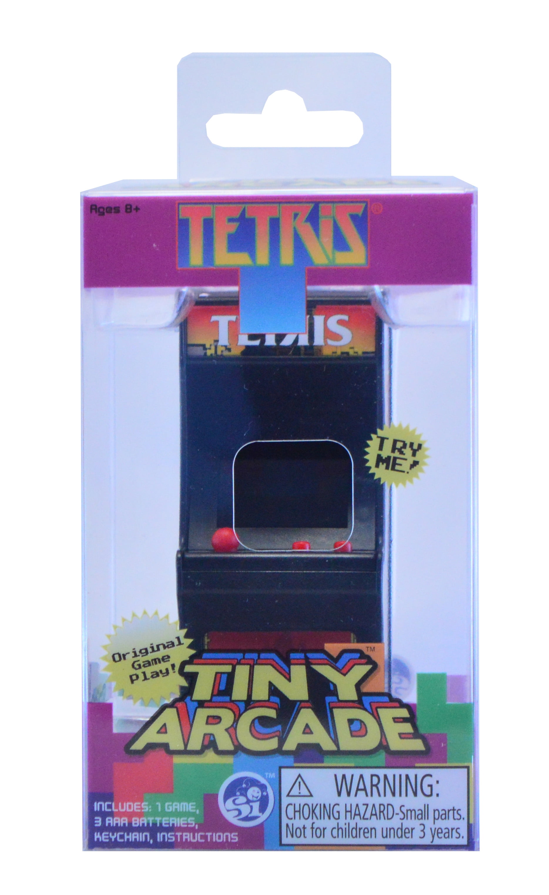 *NEW* Super Impulse Tiny Arcade Q*bert Mini Handheld Retro Game w/ Keychain 