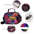 thumbnail image 4 of Insulated Lunch Bag 6L Leak-Proof Lunch Box with Shoulder Strap Multiple Pockets Lunch Tote Colorful and Bright Floral Pattern, 4 of 9