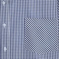 thumbnail image 6 of ZCFZJW Mens Short Sleeve Button Down Shirts Casual Slim Fit Basic Striped Plaid Shirts Dress Work Business T-Shirts for Men Navy#02 M, 6 of 7