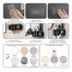 thumbnail image 3 of Porta Cepillos De Pared Belug Organizador Con Dispensador De Pasta Negro bordos Rosa, 3 of 5