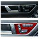 thumbnail image 5 of Cubierta de botón de consola de asiento de fibra de carbono roja para Benz W204 2007-2013 Rojo Verde, 5 of 5