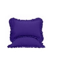 thumbnail image 1 of The Great American Store Premium Collections 2PC Ruffle Pillowshams (21 x 37, Royal Blue) 1800 Series Microfiber Wrinkle & Stain Resistant, 1 of 5