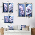thumbnail image 4 of Designart "Purple Orchids gracefulness I" Orchids Framed Wall Art Set Of 2 - Purple Floral Framed Canvas Set For Living Room Decor, 4 of 7