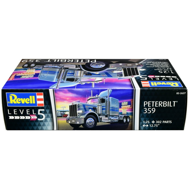 Revell 85-2627 Level 5 Peterbilt 359 Truck Tractor 1-25 Scale Model Kit