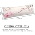thumbnail image 3 of Cherry Blossoms Body Pillow Cover Pink Flowers Cherry Blossom Cushion Long Pillowcase with Zipper Floral Pillow Covers Decorative Soft Large Bedding Pillow Cases for Couch 20"x54", 3 of 6