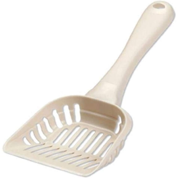 Petmate Cat Litter Scoop Plastic Scooper for Easy Sifting, Large, Beige, 9.9"L, Pack of 1