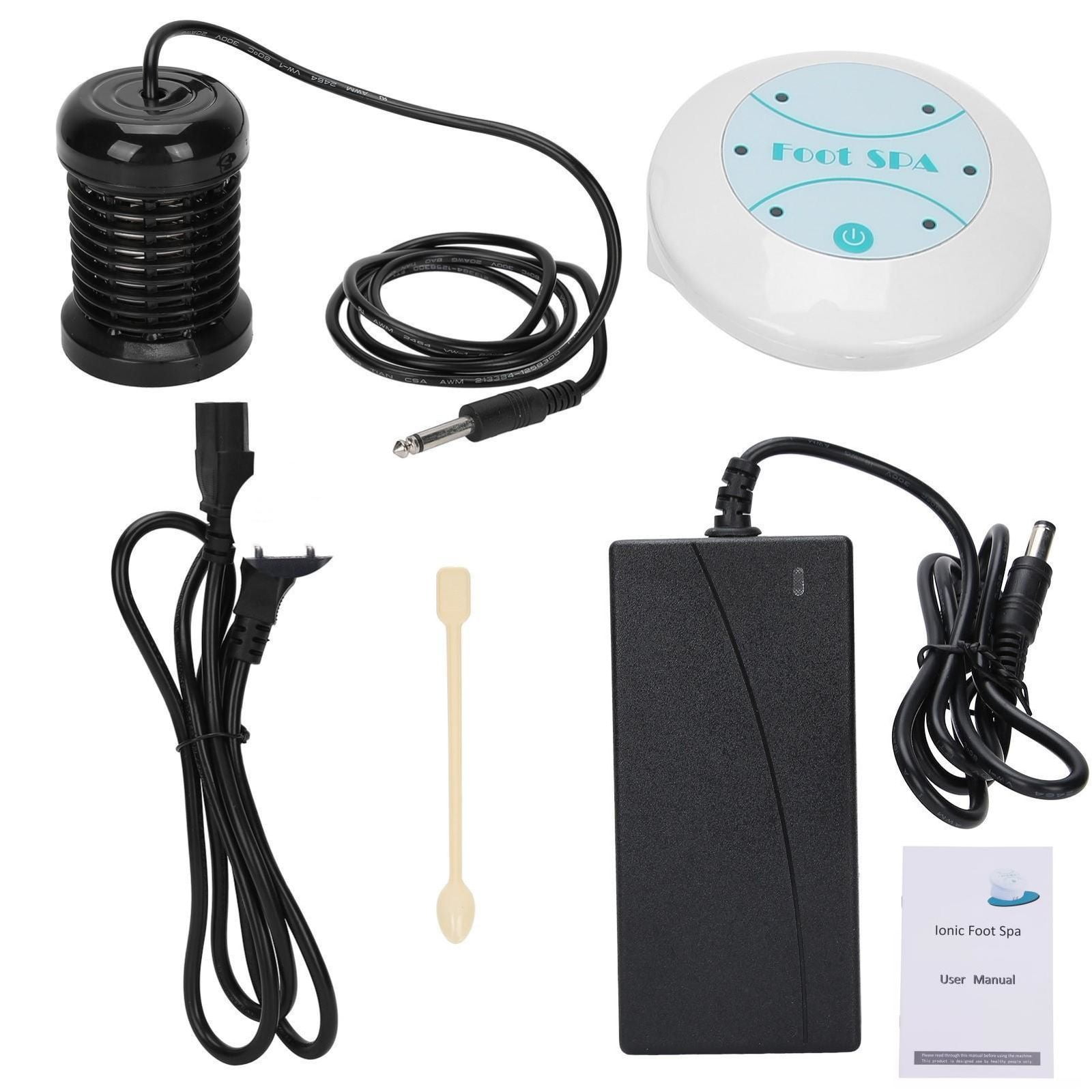 TAPDRA Ionic Foot Detox Machine Spa for Relaxation Pain Relief Improved Sleep Immune System White ABS Portable