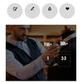 thumbnail image 4 of Beugl Mens Suits Clearance, Men's Suit Slim Fit 3 Piece Suit Business Wedding Party Jacket Vest and Straight-Leg Pants Red XL, 4 of 4