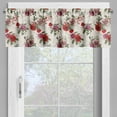thumbnail image 2 of Ambesonne Summer Valance Pack of 2, Romantic Flowers Leaves, 54"X12", Forest Green Lilac, 2 of 5