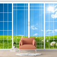 thumbnail image 2 of Idea4wall 4pcs Vies from French Window Peel and Stick Wallpaper Removable Wall Murals Large Wall Stickers for Home Decoration, 66"x24", 2 of 5