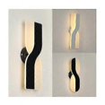 thumbnail image 3 of LED Wall Light, 12W LED Wall Lamp, Modern Decoration Lighting LED Wall Light Fixture for Living Room, Bedroom, Corridor Warm WhiteBlack 3000k, 3 of 5