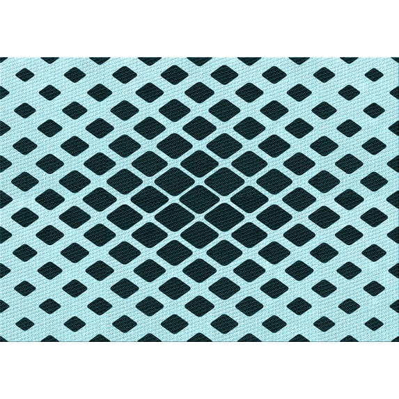 Ahgly Company Machine Washable Indoor Rectangle Transitional Medium Teal Green Area Rugs, 8' x 12'